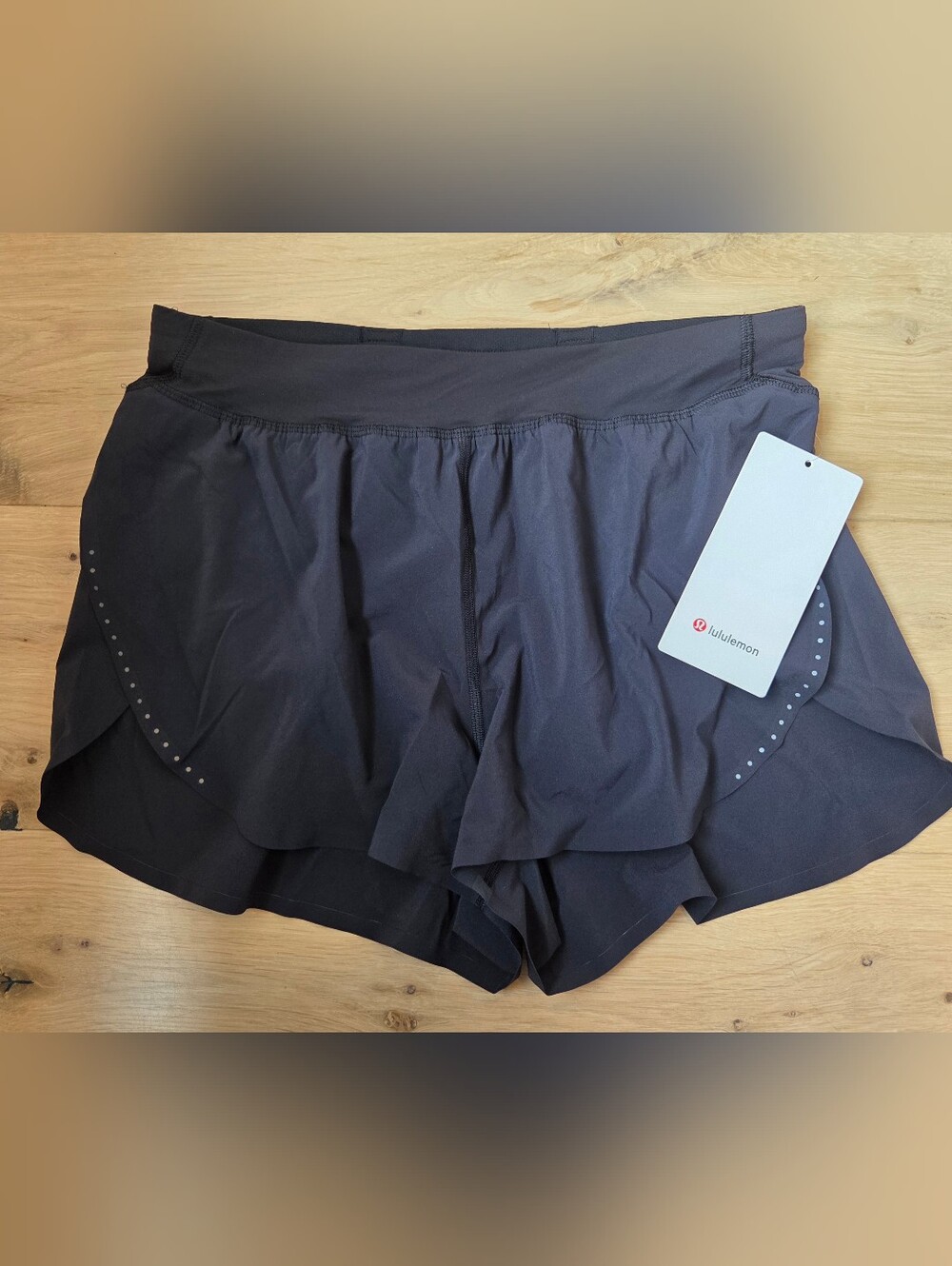 Lululemon Fast and Free High-Rise Classic-Fit Split Short 3" Size M Black